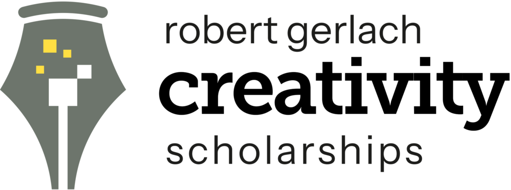 Logo der Robert Gerlach Creativity Scholarships mit einer stilisierten Feder.
